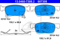 ATE set placute frana, frana disc ATE 13.0460-7308.2 (13.0460-7308.2)
