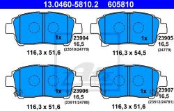 ATE set placute frana, frana disc ATE 13.0460-5810.2 (13.0460-5810.2)