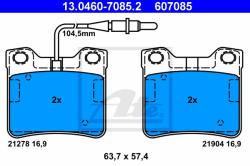 ATE set placute frana, frana disc ATE 13.0460-7085.2 (13.0460-7085.2)