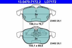 ATE set placute frana, frana disc ATE Ceramic 13.0470-7172.2 (13.0470-7172.2)