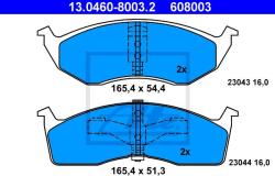 ATE set placute frana, frana disc ATE 13.0460-8003.2 (13.0460-8003.2)
