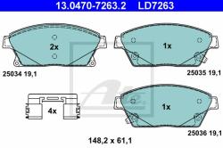 ATE set placute frana, frana disc ATE Ceramic 13.0470-7263.2 (13.0470-7263.2)