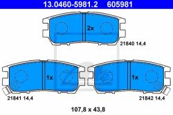 ATE set placute frana, frana disc ATE 13.0460-5981.2 (13.0460-5981.2)