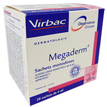 Virbac Megaderm oldat 10 kg alatti kutyák és macskák részére 28 x 4 ml