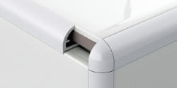 Profilplast PVC élvédő, íves, 10 mm / 2.78m fehér