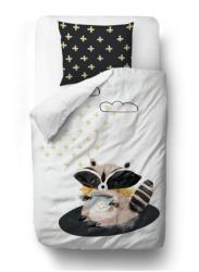  Domnul. Little Fox Bedding Forest School - Raccoon - pătură: 135 x 200 cm pernă: 60 x 50 cm Lenjerii de pat bebelusi‎, patura bebelusi