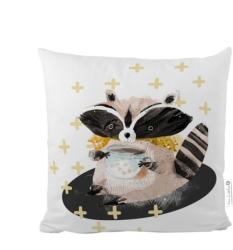 Domnul. Little Fox Pillow Forest School - Raccoon