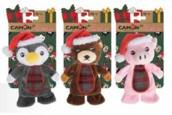 Camon karácsonyi kutyajáték - plüss állatfigurák 1 db