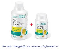 Rotta Natura Evening Primrose + Vitamina E Pachet 90 capsule + 30 capsule Rotta Natura