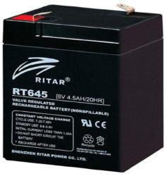 Ritar Acumulator stationar plumb acid RITAR 6V 4.5Ah AGM VRLA (RT645)