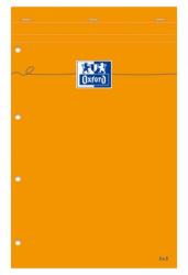 OXFORD Blocnotes A4+, OXFORD Orange, 80 file galbene - 80g/mp, Scribzee, 4 perf, coperta carton - matematica (OX-100106283)