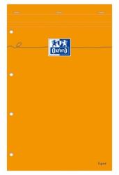 OXFORD Blocnotes A4+, OXFORD Orange, 80 file galbene - 80g/mp, Scribzee, 4 perf, coperta carton - dictando (OX-100106287)