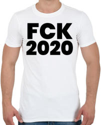 printfashion Fuck 2020 - Férfi póló - Fehér (3704582)
