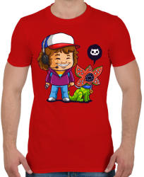 printfashion Dustin & Dart - Férfi póló - Piros (3730928)