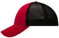 Myrtle Beach (Daiber) Elastic Fit hálós sapka MB6215 - Piros / fekete | S/M (MB6215-1782594)