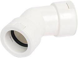 VECAMCO Merev csőhöz 45°-os könyök idom 20 mm (fehér) (9899-043-08)