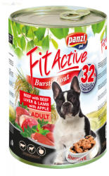 Panzi Fit Active Prémium 415 g konzerv kutyáknak marha-máj-bárány-alma