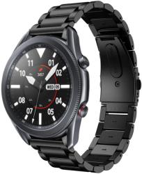  Okosóra szíj - Samsung Galaxy Watch 3 (45 mm) - fekete fémszíj (22 mm) - tokgalaxis