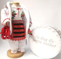 Magazin Traditional Set Traditional Botez Fetita - Costumas + Cutie trusou 2