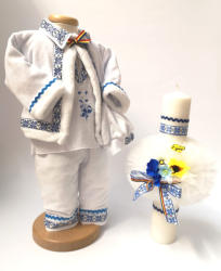 Magazin Traditional Set Traditional Botez Baiat - Costumas + Lumanare