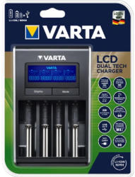  LCD Dual Tech (Li-Ion/NiMH) akkumulátor töltő-Varta (57676101401)