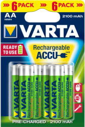 VARTA tölthető akkumulátor AA méret 6db. -os kiszerelés (használatra kész) (56706101436)