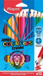 Maped Creioane colorate Colors Peps Strong Jumbo 12 culori/set Maped 863312 (863312)
