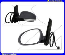 VW GOLF Plus 2005.01-2009.02 /5M/ Visszapillantó tükör bal, elektromos, fűthető-aszférikus tükörlappal, fényezhető borítással, irányjelzővel VG0407324P