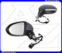 VW PASSAT B8 2014.07-2019.07 /3C/ Visszapillantó tükör bal, elektromos, fűthető-aszférikus tükörlappal, fényezhető borítással, irányjelzővel /8-PIN/ 337-0276
