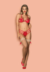 Obsessive Giftella 2-Pcs Set Red L/XL