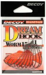 Decoy Carlige offset Decoy Worm 15 Dream Hook, Nr. 3/0, Negru, 7 buc/plic (807347)