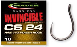 Maver Carlige Maver Invincible CS24 Hair Rig Power, Nr. 18, 10 buc/plic (G1104)
