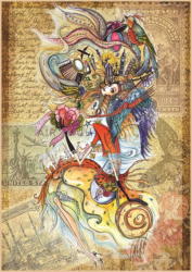 Anatolian 4560 - Circassian Girl Taveling the World - 1500 db-os puzzle