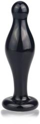 Lovetoy Dop Anal Din Sticla Glass Romance, Negru, 11 cm