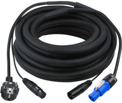 Soundsation PF300-15 - Kombinált audió jel és tápkábel aktív hangfalakhoz (3x2.5mm2 - 2x0.22mm2, 15m) Yongsheng by Neutrik powercon csatlakozóval - L543L