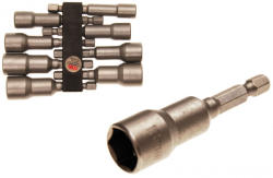 BGS technic Set chei tubulare | Antrenare 6 colțuri exterior 6, 3 mm (1/4") | 6 - 13 mm | 8 piese (BGS 2758) (2758)