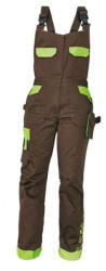 CERVA YOWIE női munkavédelmi mellesnadrág barna/zöld 38 (0302020887038) - megatool