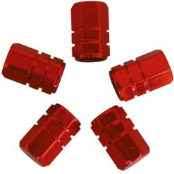 Carpoint Olanda Set capacele auto Carpoint pentru ventil hexagon rosu, 5 buc. Kft Auto (2216008)