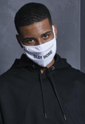 Mister Tee Stay Home Face Mask white
