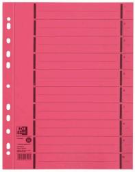 Oxford Separatoare carton manila, 250g/mp, 300 x 240mm, 100/set, OXFORD - rosu (OX-400004670)