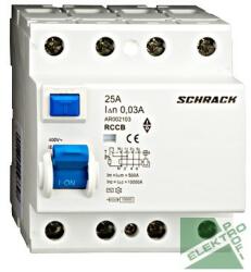 SCHRACK AR002103 FI kapcs. 4P/ 25A 30mA/AC AMPARO 10kA (AR002103)