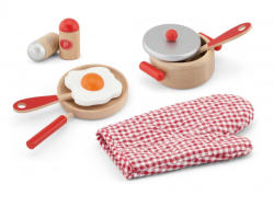 Viga Toys Set accesorii pentru gatit - rosu (50721) - roua Bucatarie copii