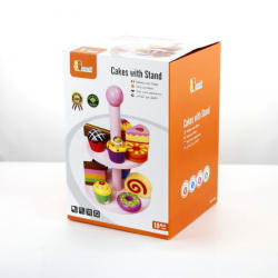 Viga Toys Platou cu prajituri, Viga (59893) - roua Bucatarie copii