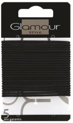 Glamour Set elastice de păr, 414933, negre - Glamour 24 buc