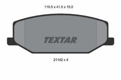 TEXTAR set placute frana, frana disc TEXTAR 2114202 (2114202)