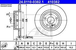 ATE Disc frana ATE 24.0110-0382.1 (24.0110-0382.1)