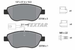 TEXTAR set placute frana, frana disc TEXTAR Q+ 2370802 (2370802)