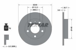 TEXTAR Disc frana TEXTAR PRO 92106203 (92106203)
