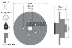 TEXTAR Disc frana TEXTAR PRO 92268903 (92268903)