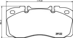 TEXTAR set placute frana, frana disc TEXTAR 2912204 (2912204)